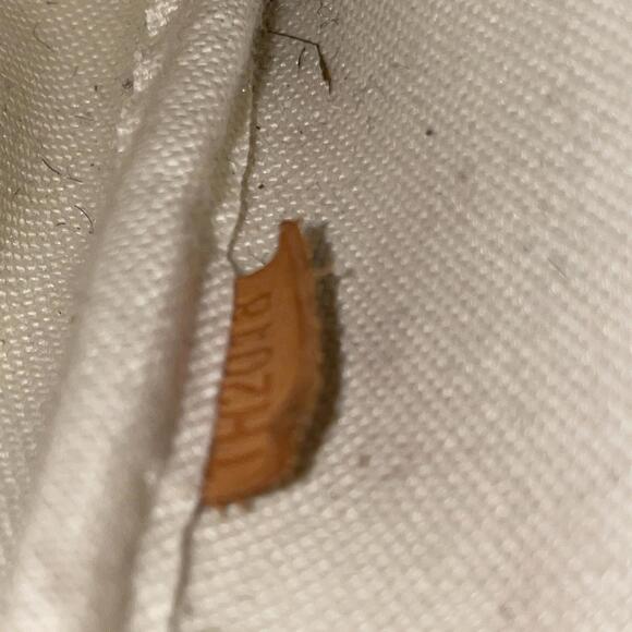 LOUIS VUITTON Eva Shoulder Handbag Damier Azur canvas White Used Women LV *FLAW* - Picture 15 of 17